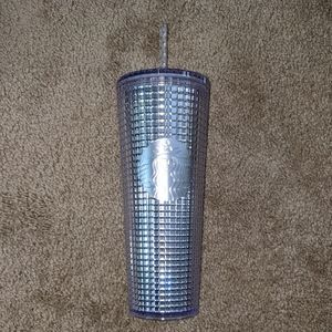 Silver 24 oz. Starbucks Tumbler